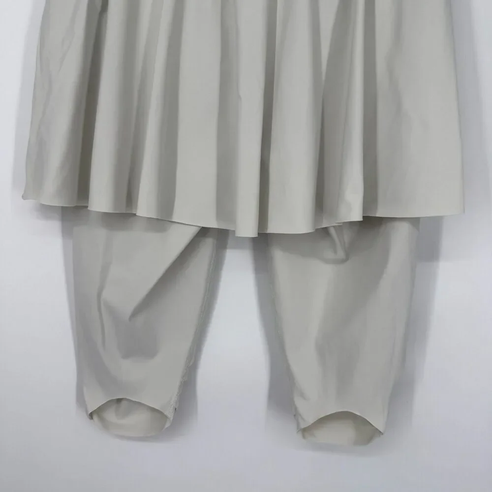 Spanx Booty Boost Tennis Active Skirt Knee Leggings Cream Modest Golf Size XL
